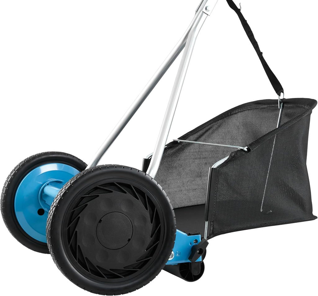 American Lawn Mower Company 1604-16 16-Inch 5-Blade Walk Behind Reel Mower with Grass Catcher
