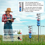 Rain Gauge, Rain Gauge Outdoor, Rain Gauges Outdoors Best Rated for Yard with Stake, Rain Water Meter Measuring with Metal Frame, Decorative for Garden, Deck, Lawn, Landscape