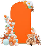 Wedding Arch Cover 4FT Arch Backdrop Cover Spandex Fitted Arch Cover for Round Top Chiara Backdrop Stand Covers for Wedding Birthday Party Baby Shower Banquet Ceremony Decoration