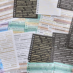 2500+ Pcs Word Stickers for Journaling, 50 Sheets Quote Sticker Gold Foil Art Scrapbook Supplies for Junk Journal, Scrapbooking Supplies for Bullet Journal Craft Small Talk Stickers for DIY Gift Card