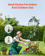 VEVOR 60 x 15 in, Rustproof Metal Garden Flower Trellis, Outdoor Climbing Rose & Cucumber Support, Decorative Tall Clematis Trellis for Courtyards & Lawns