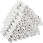 100 Pack Pre Rolled Silver Plastic Silverware Set with Napkins,Disposable Wrapped Heavy Duty Cutlery Set for Wedding Birthday Party-100 Forks,Knives,Spoon,Utensils Set,Plasticware Bulk