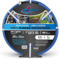 BluSeal Hot/Cold Water Rubber Garden Hose, 100% Rubber, Ultra-Light, Super Strong, 500 PSI, 50F to 190F Degrees, High Strength Polyester Braided (3/4" x 6')