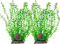 Hamiledyi Aquarium Plastic Plants Aquarium Decor Artificial Fish Tank Plants,Tall Fish Tank Decorations, Extra Large Aquarium Plant 20.4-inch Tall,2PCS