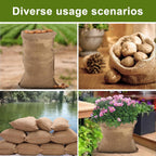 Agfabric Burlap Sack 1pack 20"×36" Burlap Storage Bag with Strings, Reusable Potato Storage Bag for Food Storage Plant Gardening Planting, Food Grade, Set of 1