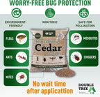 Double Tree Home and Garden Cedar Granules | Repels Fleas, Ticks, Ants, and Mosquitos | Rich Cedar Scent | Non Toxic | Pet Safe | 1 Bag (16 Quarts)