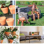TKSCUSR 3 Inch Terracotta Pots with Saucer-20 Pack，Cactus Terra Cotta Flower Pot with Drainage，Succulent Nursery Clay Pots Great for Plants,DIY Crafts, Wedding Favor