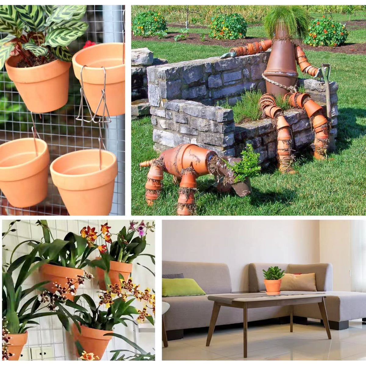 TKSCUSR 3 Inch Terracotta Pots with Saucer-20 Pack，Cactus Terra Cotta Flower Pot with Drainage，Succulent Nursery Clay Pots Great for Plants,DIY Crafts, Wedding Favor