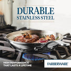 Farberware Millennium Stainless Steel Cookware Pots and Pans Set, 10 Piece