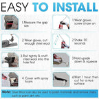 [Upgraded] Rodent Barrier Kit, 2Pcs Steel Wool Included 2Pcs PU Spray Foam for Mice Control, 3.2"x7.5’ Rodent Control Fill Fabric, Gloves, Scissors, Gap Blocker in Hole Pipeline Vent in House, Garage