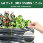 Gartist 2 pcs 2×2×1 ft Round Metal Raised Garden Bed, Light Green Galvanized Outdoor Planter Box for Vegetables, Fruits, Flowers & Herbs