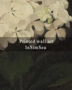 InSimSea Framed Wall Art - Large Canvas Prints for Living Room, Bedroom, Bathroom, Kitchen & Office Decor - White Hydrangea Oil Painting - 16x24in