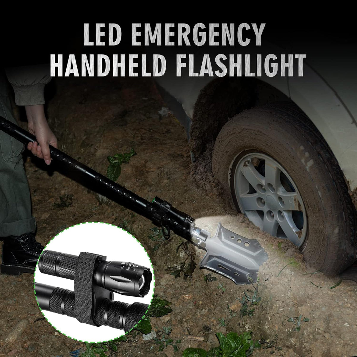 Camping Shovel Axe Outdoor Survival Shovel Set with High Carbon Steel Camping Gear for Men Outdoor Caming Hiking Backpacking Emergency
