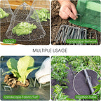 6 Inch Galvanized Garden Landscape Staples Stakes 25 50 100 PCS Anti-Rust Garden Staples U-Shaped Landscape Pins for Secure Lawn Fabric (25, 6 Inch)