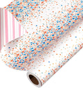 American Greetings 175 sq. ft. Reversible Wrapping Paper for Birthdays, Weddings, Bridal Showers, Baby Showers and All Occasions, Multicolored Polka Dots (1 Roll, 30 in x 70 ft.)