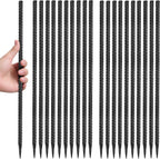 16 inches Rebar Stakes 24-Pack Straight Metal Stakes Heavy Duty 5/16" Diameter Ground Stake for Tent, Fence, Landscaping, Concrete Forming, Outdoor Decoration and Plant Support