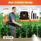 2-Stroke Backpack Fogger Agricultural 41.5CC Mister Duster Backpack 14L/3.7gal Gas Fogger Sprayer Blower 7500r/min
