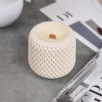 Scented Candles - Luxury Concrete Jar Candle for Home Scented, Soy Wax Candle - Relaxation Gift for Women, Premium Room Décor, Non-Toxic, Great Idea for Gifts (White Dune)