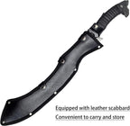 SV Handmade cast Manganese Steel Chopping Blade Sword, Full Tang, Outdoor, Hunting, Camping, Hiking, Survival, with Protective Cover, Multiple Styles to Choose from