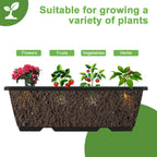 Fogein 5 Tier Vertical Raised Garden Bed Planter Box, Vertical Raised Bed with Drainage Holes for Indoor Outdoor Herbs Flowers Vegetables Plants, Black
