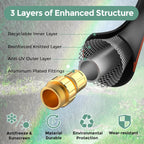 Giraffe Tools Leader Hose 5/8" x 4ft, Custom Length, No Kink, Flexible, Leakproof Water Hose, Male Female Fittings, 600 Burst PSI, 4ft, Black Orange