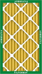 Filterbuy 16x24x2 Air Filter MERV 11 Superior Pet & Allergy Defense (12-Pack), Electrostatic Pleated HVAC AC Furnace Filters Replacement, Made in USA (Actual Size: 15.38 x 23.38 x 1.75)