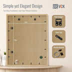 VCK 22x28 Poster Frame Set of 4 - Oak, Gallery-Quality Wood Picture Frames, 1.1-Inch Wide Border, Polished Plexiglass, Vertical or Horizontal Wall Display for Photo/Art/Prints, Natural Oak