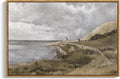 InSimSea Framed Canvas Wall Art, Vintage Decor - Coastal Landscape, Seaside Painting - Rustic Decorations for Living Room & Bedroom, 24"x36"
