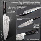 Best Grandpa Ever Gifts for Men Grandpa, Christmas for Grandpa Papa Gifts, 8 Inch German Professional Chef Knife, Men Grandpa Birthday Presents, Kicthen Cooking Knife Gift Set
