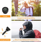 Survival Shovel, (28.3'') Camping Folding Shovel, Military Spade Multitool, Tactical Trench Tool, with Pickaxe, Compass, Whistle, Molle Bag for Digging, Metal-Detecting, Off Roading, Emergency