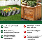 Vengarus 8x2x1FT (2 Pack) Galvanized Raised Garden Bed Kit, Outdoor Metal Planter Box for Vegetables, Rectangular Steel Container, Easy Assembly (Black)