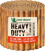 Land Guard Corrugated Garden Edging Border, 6"×25' Landscape Paver Edging, Tall Landscape Edging, Fence for Garden, Flower Bed, Lawn and Landscape Edging (Rusty)