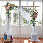 MDS Halloween Chiffon Draping Fabric - 1 Panel, 30" Wide x 30ft Long - Sheer Spooky Arbor & Canopy Drapery for Haunted House Backdrops, Party Ceilings, DIY Costumes & Themed Events - Cool Gray