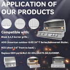 2025 1 Pc 18 x 7-3/8 Upgrade Heavy Duty Cast Shot Blasting Stainless Steel 5/16 Rod BBQ Cooking Grill Grate Replacement Part for Blaze Grill 3, 4, 5 Burner Grill Models, AOG, RCS, Summerset Sizzler