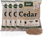 Double Tree Home and Garden Cedar Granules | Repels Fleas, Ticks, Ants, and Mosquitos | Rich Cedar Scent | Non Toxic | Pet Safe | 4 Bags (64 Quarts)
