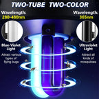 Qualirey 6 Pack 41050 7W Replacement Bulb, Upgraded 2 Color Bug Zapper Replacement Bulb Compatible with Dynatrap DT1050 DT1100 DT1250, 1/2 Acre Mosquito UV Light Trap Replacement Bulbs