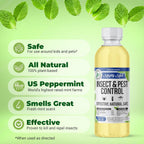 Mighty Mint Peppermint Oil Insect Repellent Concentrate– Natural Indoor & Outdoor Bug Control for Spiders, Ants, Roaches, and More – Plant-Based, Extra-Strong Formula - 8 oz