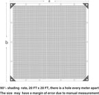 winemana 90% Shade Cloth, Dog Kennel Shade Cover, 20 x 20 FT Sturdy Durable Sunblock Shade Mesh Tarp with Grommets for Patio Plants Greenhouse Chicken Coop Porch