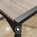 Gizoon Dining Table Set for 2, Kitchen Table Set for 2 with Steel Frame, Kitchen Table with 2 Benches for Small Space, Space Saving Design for Restaurant, Living Room, Grey