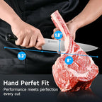 KEEMAKE Chef Knife, 8 Inch Sharp High Carbon Stainless Steel Kitchen Knife with Ergonomic Handle, Professional Cooking Knife, Kitchen Utensils for Meat Slicing and Vegetable Cutting
