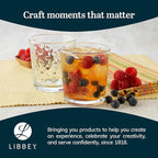 Libbey Awa Tumbler and Rock Glasses Drinking Set, Elegant Polka Dot Drinking Glasses Set of 16, All Purpose Glass Cups Set for Events and Everyday Use