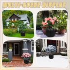 4PCS Plant Winter Protection Pot Covers, 17.7 * 21.6 Inchs Outdoor Pot Covers Pot Covers for Winter with Drawstring and Zipper Flower Pot Protection Bag for Outdoor Fruit Trees Potted Plants Shrubs