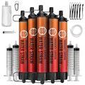 Straw Water Filter 5 Pack – Outdoor Camping & Hiking Survival Gear Kit for Family Use, Ultra-Light Personal Filter Straws for Backpacking, Travel, Bug-Out Bags and Emergency Preparedness