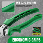 SK 7" Heavy Duty Scissors, All Purpose Shears, Drop Forged CR-V Blades with Safety Lock, Comfortable Grips