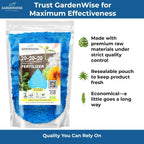 20-20-20 Water-Soluble Fertilizer – Powder for Liquid Plant Food for Indoor & Outdoor Plants, Orchids, Vegetables, Lawns, Flowers – 20 20 20 Fertilizer 3 Quarts (6 lbs)