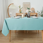 Biscaynebay Tablecloth for Rectangle Tables-60x84 Inch Aqua Blue Outdoor Picnic Table Cover-Rectangular Folding Table Cloths Water Resistant for Kitchen Camping Dining Room Patio Banquet Party