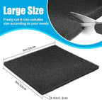 AQUANEAT 2 Pack Aquarium Bio Sponge Filter Media Pad Cut-to-Size Open Cell Foam Sheet for Fish Tank Sump (9" x 9" x 0.5") Black