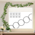 24 Pcs Chain Trellis for Climbing Plants, 120 Inch Long Metal Plant Trellis Indoor Outdoor, Garden Wall Vine Support Trellis, Plant Accessories for Ivy, Peonies, Circle Design Black