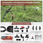 30PCS 1 GPH Pressure Compensating Drip Irrigation Spot Watering Drippers/Emitters, Self-Cleaning Constant Flow Drip Irrigation Emitters Heads Irrigation Drippers Parts for Drip Irrigation System