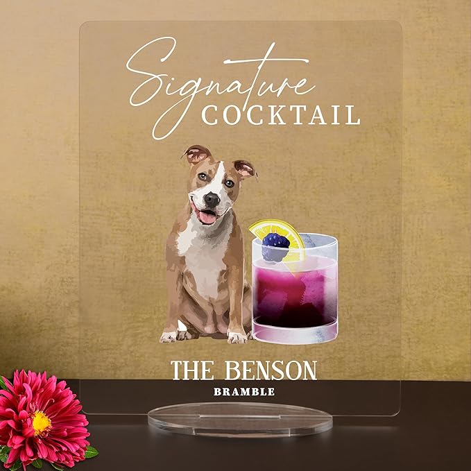 Pet Signature Drink Wedding Signs
